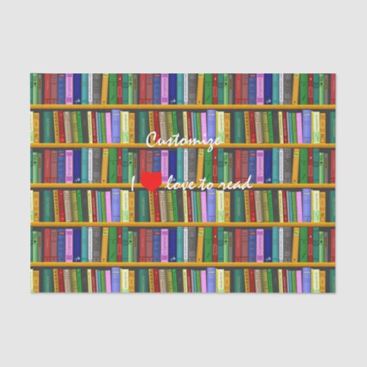 私はThunder_Cove読の本を読むのが大好き 薄葉紙 (正面)