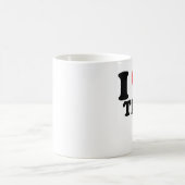 私はTiaを愛します コーヒーマグカップ (中央)