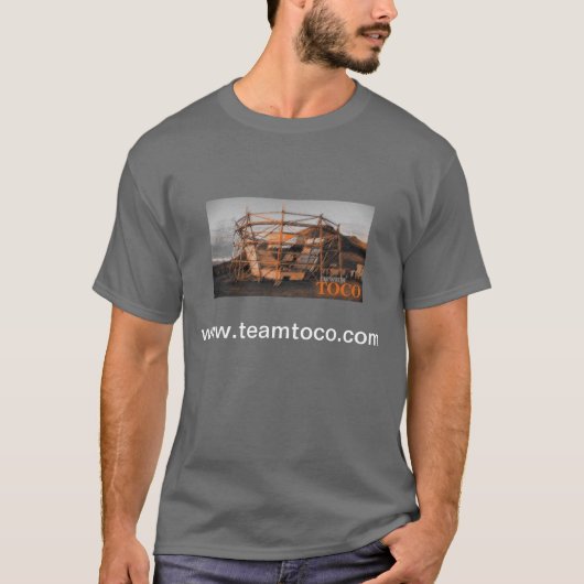 私はTocoのTシャツとあります(ダークグレー) Tシャツ (正面)