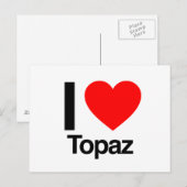 私はtopazが大好き ポストカード (正面/裏面)