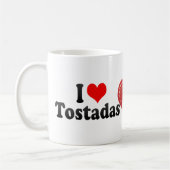 私はTostadasを愛します コーヒーマグカップ (左)