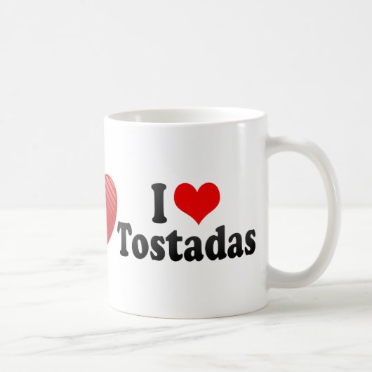 私はTostadasを愛します コーヒーマグカップ (右)