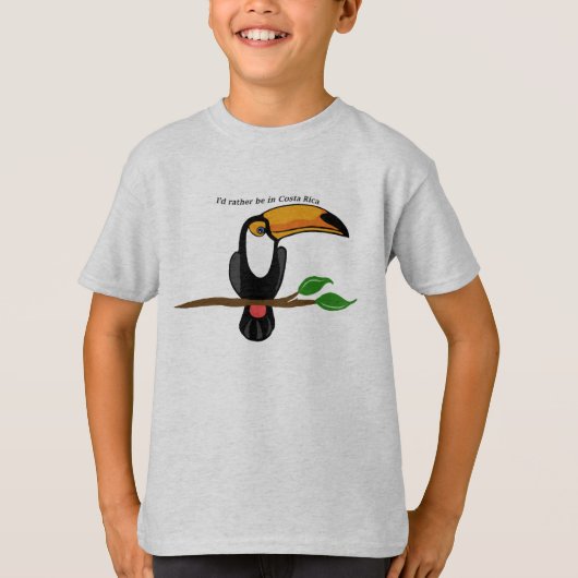 私はtoucanコスタリカにむしろいます tシャツ (正面)