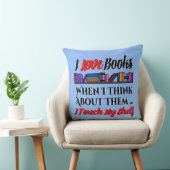 私はTouch私の本好きユーモア クッション (椅子)