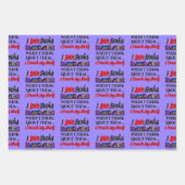 私はTouch私の本好きユーモア ラッピングペーパーシート (正面2)