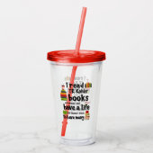 私はTRコーラー読ブックを数多く生きる アクリルタンブラー (裏面)