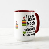 私はTRコーラー読ブックを数多く生きる マグカップ (正面右)
