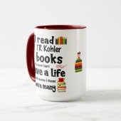 私はTRコーラー読ブックを数多く生きる マグカップ (正面左)