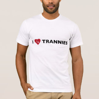 私はTranniesを愛します Tシャツ