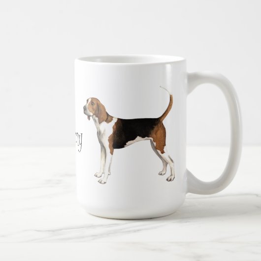 私はTreeingの私の歩行者を愛します コーヒーマグカップ (右)