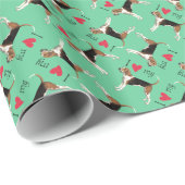 私はTreeingの私の歩行者を愛します ラッピングペーパー (ロールコーナー)