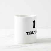 私はTruthinessを愛します コーヒーマグカップ (中央)
