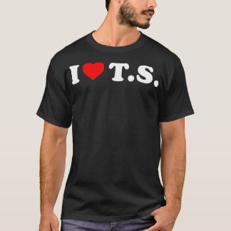 私はTSが大好きハート Tシャツ