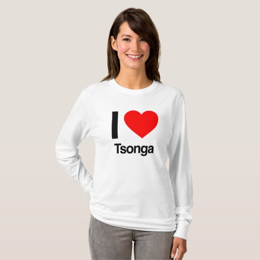 私はtsongaが大好き tシャツ (正面フル)