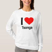 私はtsongaが大好き tシャツ (正面)