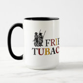 私はTubac Presidioの友人を支えます マグカップ (左)