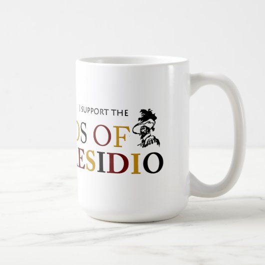 私はTubac Presidioの友人を支えます マグカップ (右)