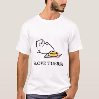 私はTubbsのTシャツを愛します Tシャツ