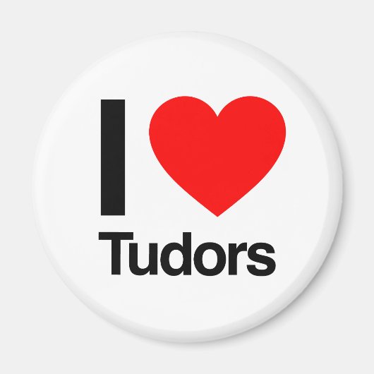 私はtudorsを愛します マグネット (正面)