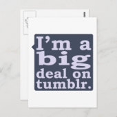 私はTumblrに大きな影響を与えている ポストカード (正面/裏面)