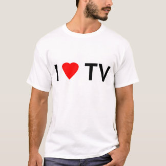 私はTVを愛します Tシャツ