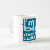私はTwitterの大事です コーヒーマグカップ (正面左)