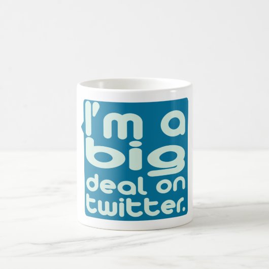 私はTwitterの大事です コーヒーマグカップ (中央)