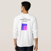 私はtwitterをですもう芸術考えません スウェットシャツ (裏面フル)