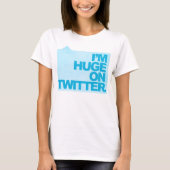 私はTwitter -レディースティーで巨大です Tシャツ (正面)