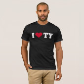 私はTYを愛します Tシャツ (正面フル)
