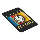 私はtzatzikiギリシャ料理ギリシャのおみやげ屋が大好き マグネット (右側)