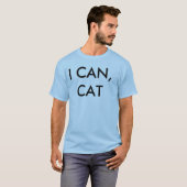 私はuがティーの後をつけない猫できます tシャツ (正面フル)