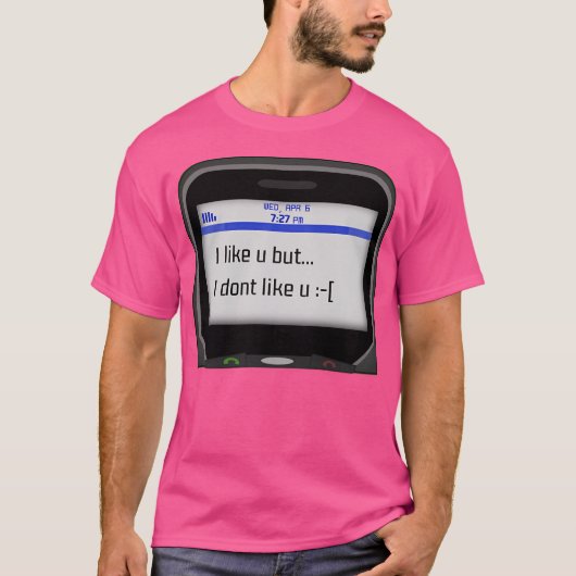 私はUが好きだが私はUが好きではない – Sos Jonas Brothers Te Tシャツ (正面)