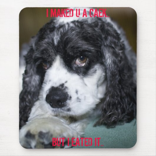 私はUにCAEKを作りました。 マウスパッド (正面)