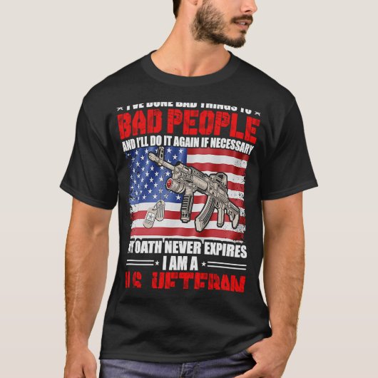 私はUの退役軍人 Tシャツ (正面)