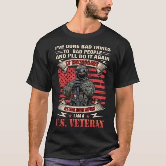 私はUの退役軍人 Tシャツ (正面)