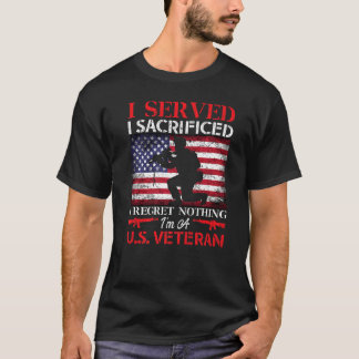 私はUの退役軍人Usa国旗の退職したヴィンテージ Tシャツ