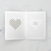 私はUを挨拶状2部分の愛します カード (内部)