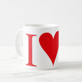 私はUをLOVE コーヒーマグカップ (正面左)