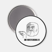 私はU漫画顔を見ている。 マグネット (正面/裏面)