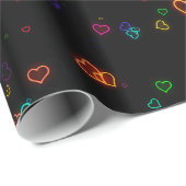 私はU -幸せなネオン--を愛します ラッピングペーパー (ロールコーナー)