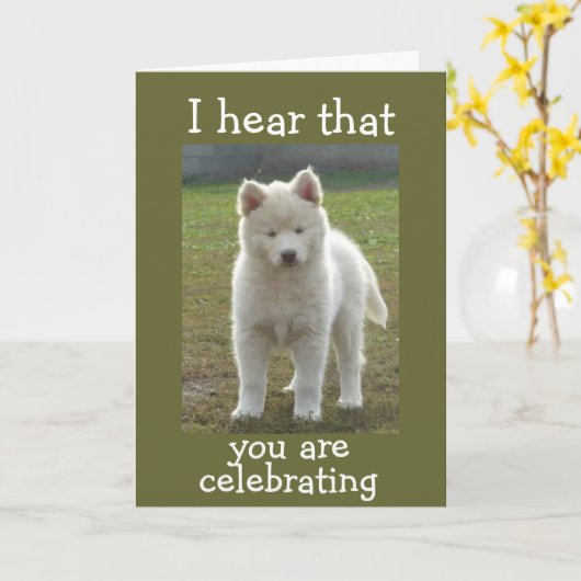 「私はU Rの祝引退を聞く カード (黄色い花)