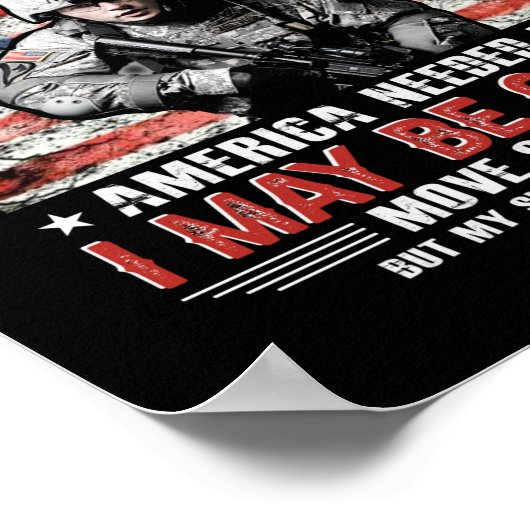 私はU.Sの退役軍人である私はMによって遅く移動する可能性がある ポスター (角)