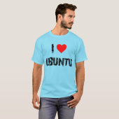 私はubuntuが大好き tシャツ (正面フル)