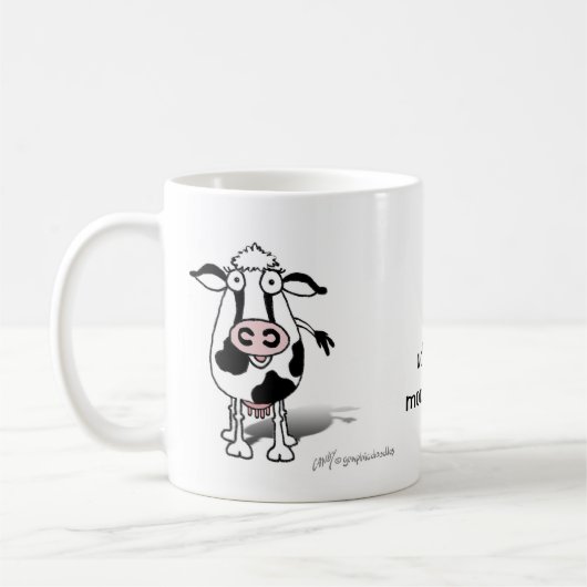 私はudderly moovelousです! コーヒーマグカップ (左)