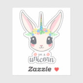 私はUnicorn Contourのステッカーだ シール (シート)