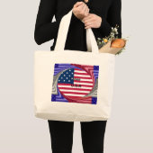私はUSAが大好き ラージトートバッグ (正面(商品))