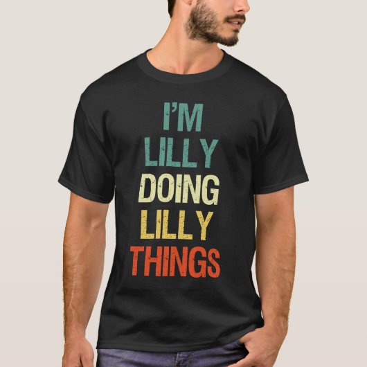 私はVでライリーな事をしパーソナライズされたている Tシャツ (正面)