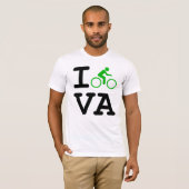 私はVAを自転車に乗ります Tシャツ (正面フル)