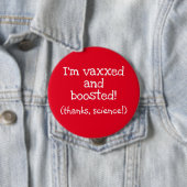 私はVaxxedと昇圧さ感謝していれ(科学!)ボタン 缶バッジ (インサイチュ)